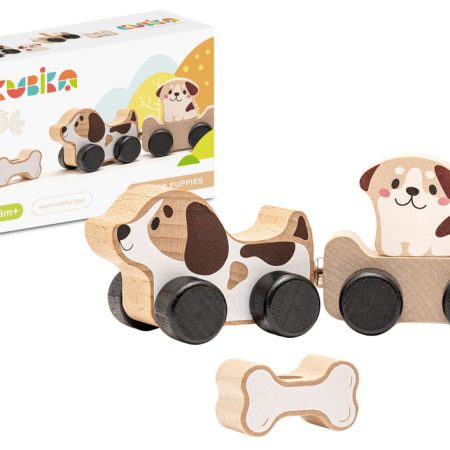 Wooden Doggie Smart Bone Toy 15443
