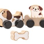Wooden Doggie Smart Bone Toy 15443