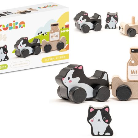 Wise Cat Milk Wooden Toy 15450