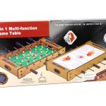 Wooden 2 in 1 Foosball table and air hockey table