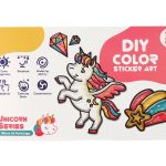 DIY Unicorn Furniture Window Stickers 8 Colours Glitter