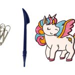 DIY Unicorn Furniture Window Stickers 8 Colours Glitter