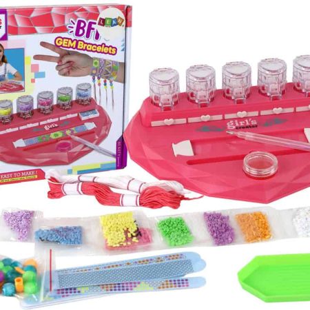 Set for making bracelets, diamonds, heart pasting