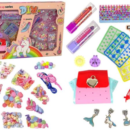 Colorful Makeup and Jewelry Set