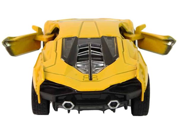 15839_4 Resorak Vehicle 1:36 Friction Drive Lights Sounds Yellow