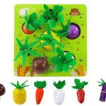 Memory Game Fruits and Vegetables Wooden