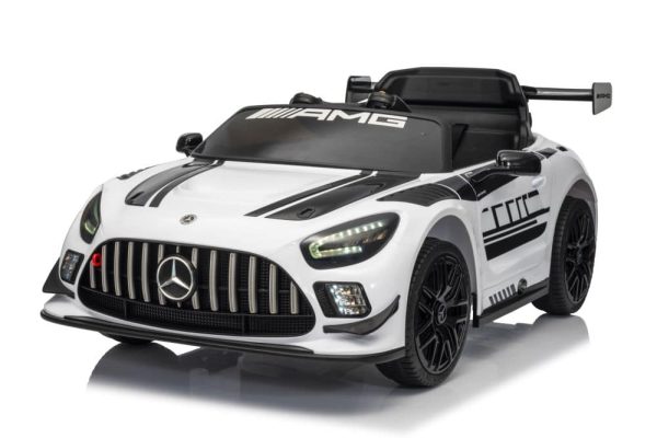 Battery-powered car Mercedes AMG GT3 White