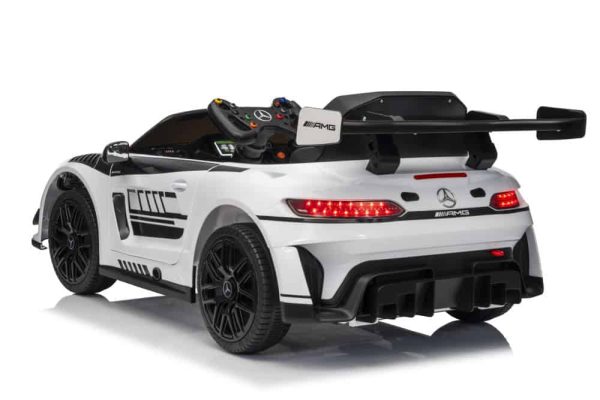 Battery-powered car Mercedes AMG GT3 White