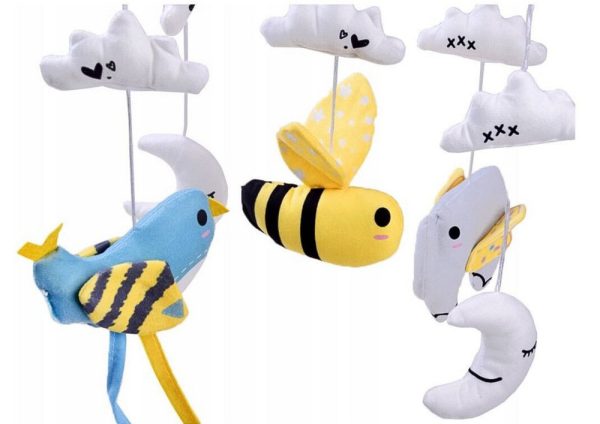 Wind-up Mobile Music Box for a Baby Bed