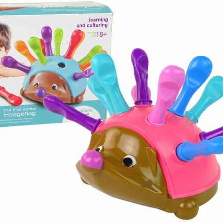 Hedgehog Puzzle Pink Colorful Spikes