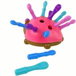 Hedgehog Puzzle Pink Colorful Spikes