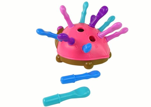 Hedgehog Puzzle Pink Colorful Spikes