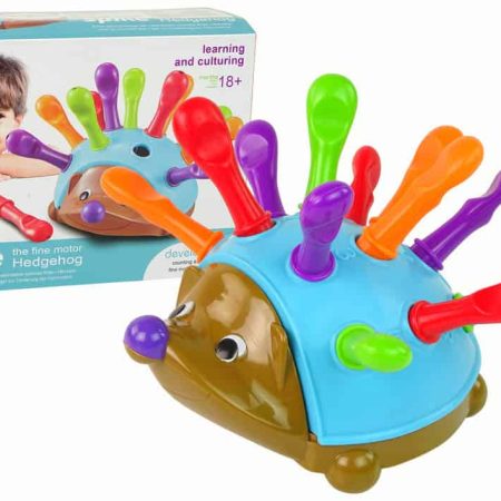 Hedgehog Puzzle Blue Colorful Spikes