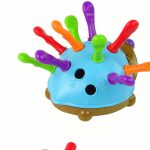 Hedgehog Puzzle Blue Colorful Spikes