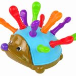 Hedgehog Puzzle Blue Colorful Spikes