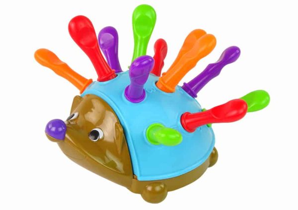 Hedgehog Puzzle Blue Colorful Spikes