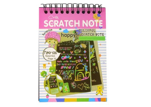 Scratchboard Notes For Kids Pink