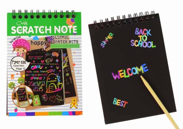 Scratchboard Notes For Kids Green