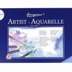 Set of 36 Watercolor Pencils Metal Container