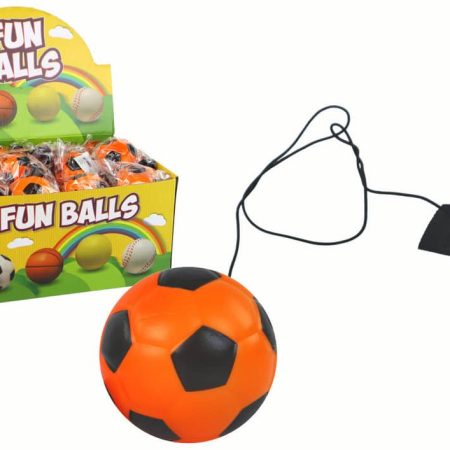 PU Football with Jojo Eraser for Bouncing, 6 cm, Orange