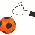 PU Football with Jojo Eraser for Bouncing, 6 cm, Orange