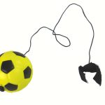 PU Football with Jojo Eraser for Bouncing, 6 cm, Yellow