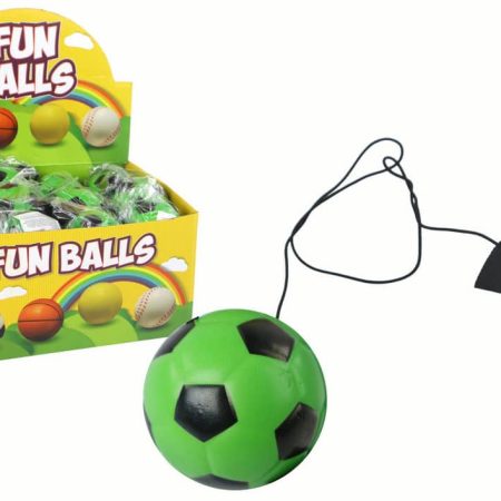PU Football with Jojo Eraser for Bouncing, 6 cm, Green