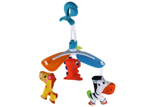 Children's carousel animal clip colorful