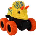 Triceratops Friction Drive Vehicle Yellow