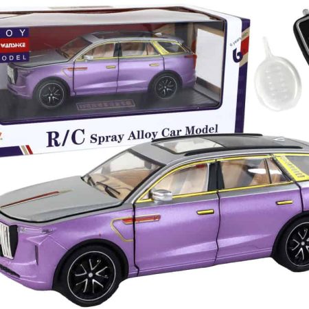 RC Car 1:24 Car Vehicle E-9 Aluminum Remote Controlled Purple