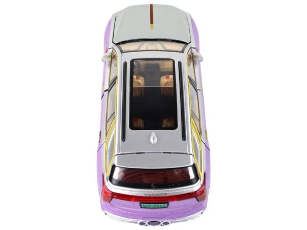 RC Car 1:24 Car Vehicle E-9 Aluminum Remote Controlled Purple