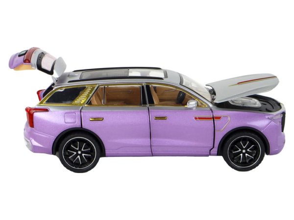 RC Car 1:24 Car Vehicle E-9 Aluminum Remote Controlled Purple
