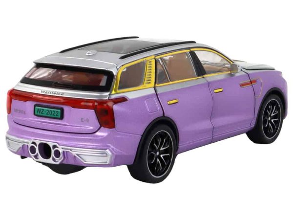 RC Car 1:24 Car Vehicle E-9 Aluminum Remote Controlled Purple