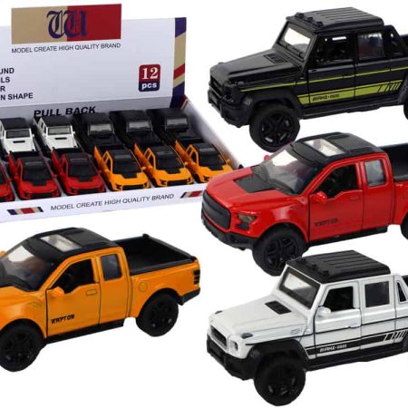 Car Vehicle with Trailer 1:36 Sounds of Light 4 Colors