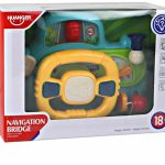 Interactive Blue Steering Wheel Driving Simulator Multifunctional