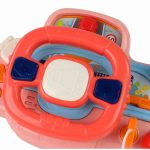 Interactive Pink Steering Wheel Driving Simulator Multifunctional