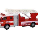 Fire Truck With Friction Drive Sound Extendable Ladder