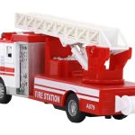 Fire Truck With Friction Drive Sound Extendable Ladder