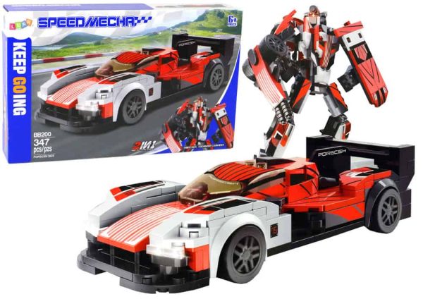 Building Blocks Vehicle Sports Car Robot Porsceh 963 347 pcs