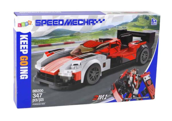 Building Blocks Vehicle Sports Car Robot Porsceh 963 347 pcs