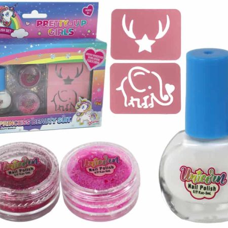 Beauty Set Nail Polish Loose Glitter Stencils