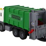 Garbage Truck With Crane Friction Drive Green 1:16