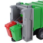 Garbage Truck With Crane Friction Drive Green 1:16