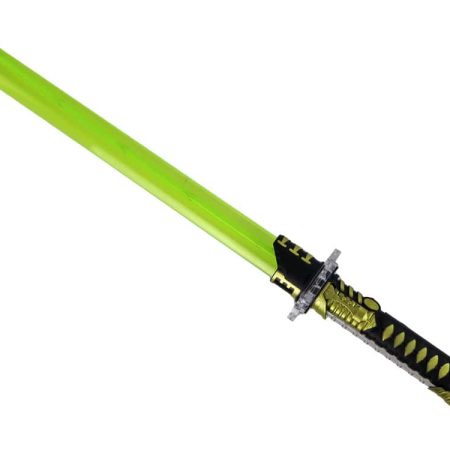 Glowing Samurai Sword Yellow Battle Weapon