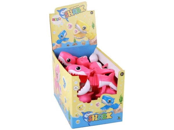 Toy Biting Fish Pink Shark Gun