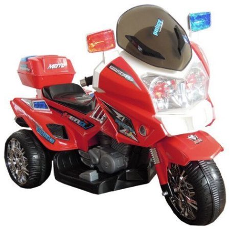 CH815 Red - Electric Ride On Police Motorcycle