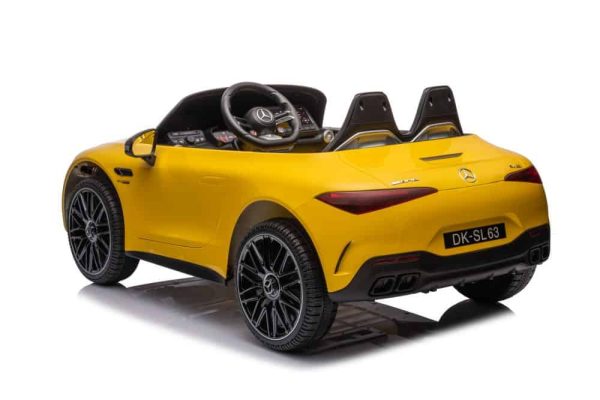 Mercedes AMG SL63 Battery Car Yellow Painted