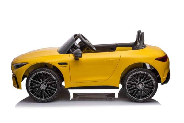 Mercedes AMG SL63 Battery Car Yellow Painted