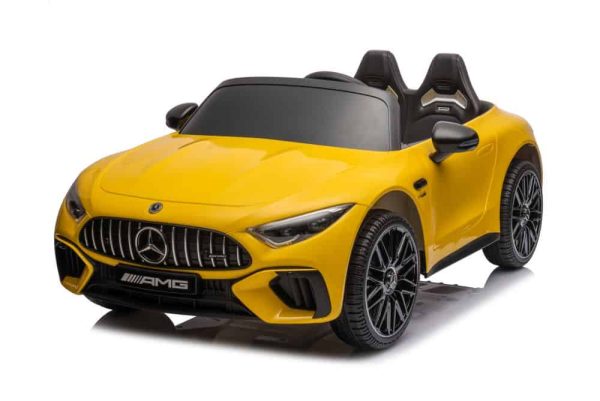 Mercedes AMG SL63 Battery Car Yellow Painted