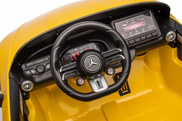 Mercedes AMG SL63 Battery Car Yellow Painted